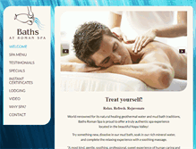 Tablet Screenshot of bathsromanspa.com